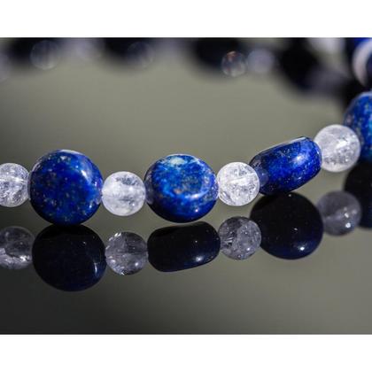 Halskette Lapislazuli - Bergkristall - Image 4