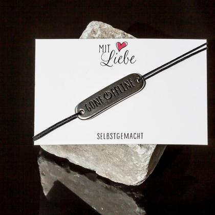 Armbändchen "Gone Offline" 36x10mm - Image 2