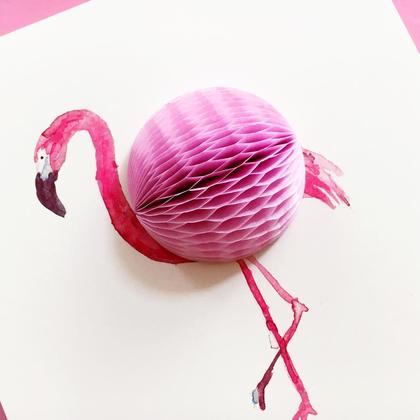 Geburtstagskarte FLAMINGO 3D Grußkarte - Image 2