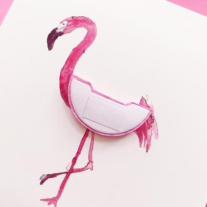 Geburtstagskarte FLAMINGO 3D Grußkarte - Image 3