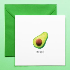 BRAVOCADO! Grußkarte 3D