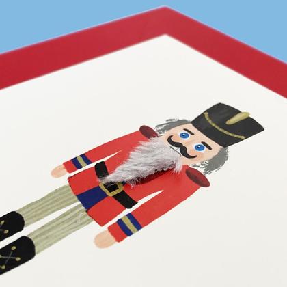 NUSSKNACKER Weihnachtskarte mit echtem Plüschbart - Image 2