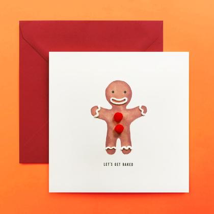 LET´S GET BAKED Weihnachtskarte mit Lebkuchenmann - Image 2
