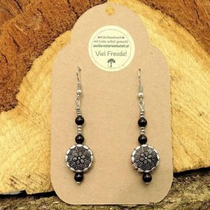 *Ohrgehänge „silver-black“*