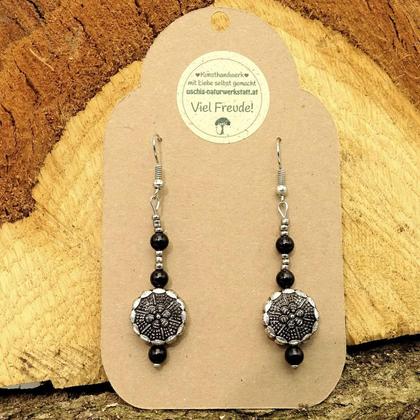 *Ohrgehänge "silver-black"*