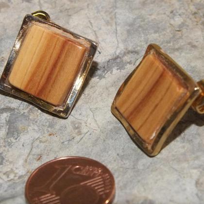 Ohrstecker aus Wildkirsche