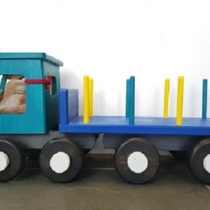 Holzspielzeug Holztransporter - Image 3