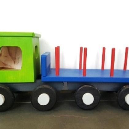 Holzspielzeug Holztransporter - Image 4