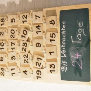 Adventkalender für die Wand