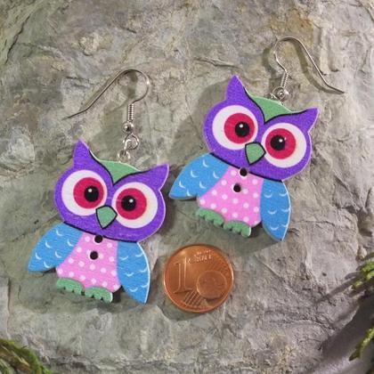 Ohrringe bunte Eulen