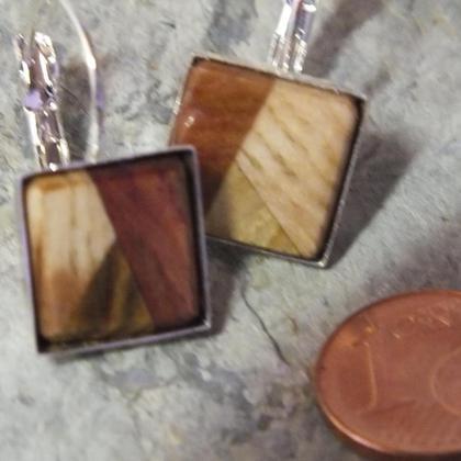 Ohrringe aus 3 Holzarten - Image 2