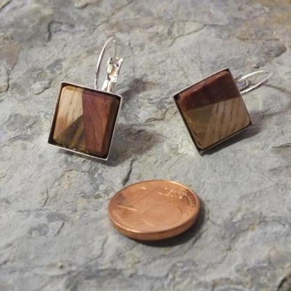 Ohrringe aus 3 Holzarten - Image 3