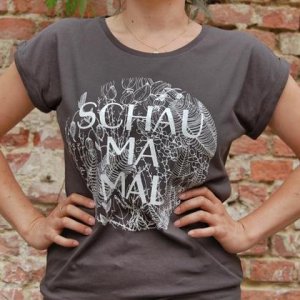 T-Shirt *Schau ma mal* grau
