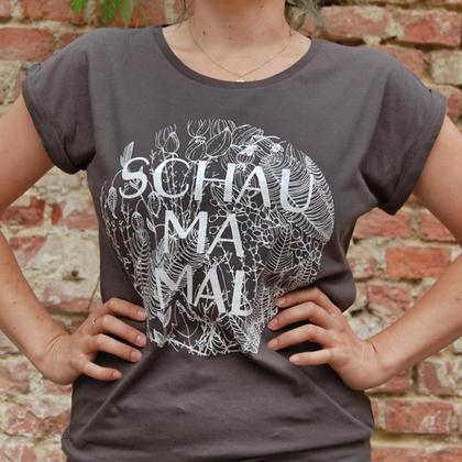 T-Shirt *Schau ma mal* grau