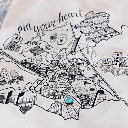 Wien-Tasche *Pin your heart* - Image 2