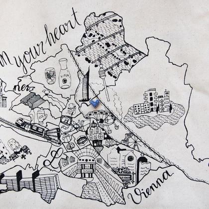 Wien-Tasche *Pin your heart* - Image 3