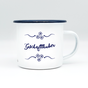 GSCHAFTLHUBER – Mundart Emaille Häferl