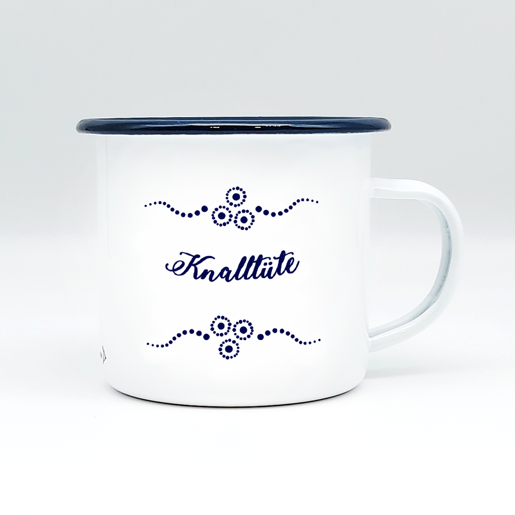 KNALLTÜTE - Mundart Emaille Häferl