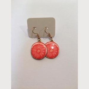 Ohrringe Blutorange