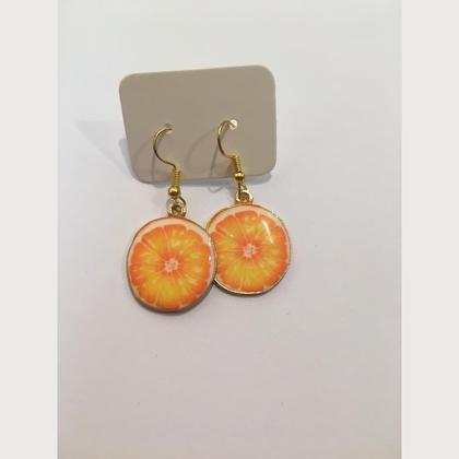 Ohrringe Orange