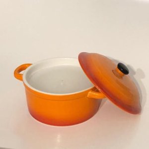 Teelicht -Töpfchen Orange/Zimt