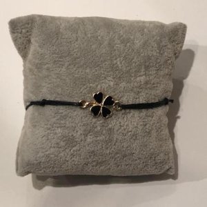 Armband – Kleeblatt – Schwarz