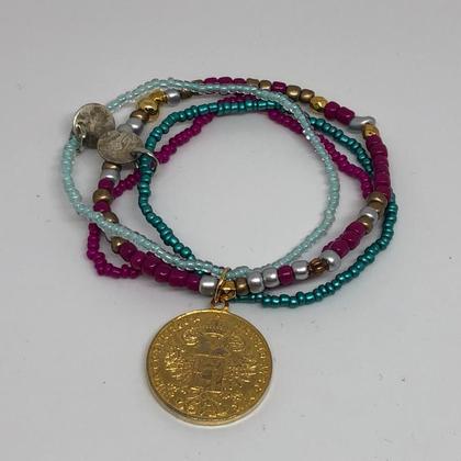 Armband - Bunt - Münze