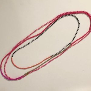 Kette – Bunt – Set Schwarz/Weiß/Pink