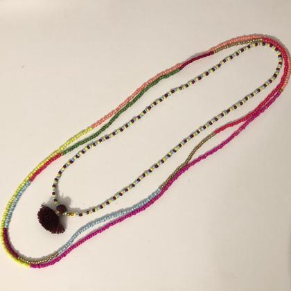 Kette - Bunt - Set Magenta