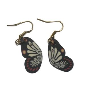 Ohrringe Schmetterlingsflügel – Schwarz/Weiß