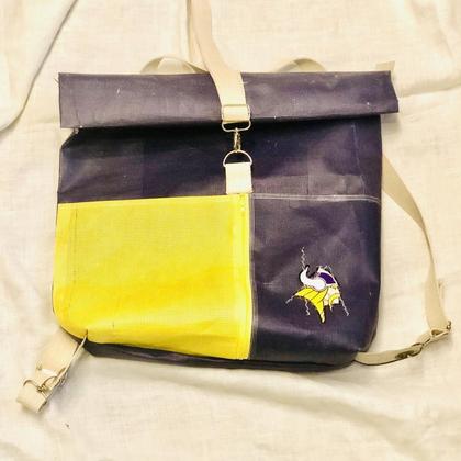 Upcycling - Rucksack/Umhängetasche - "Vienna Vikings"