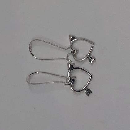 Ohrringe Herz mit Pfeil