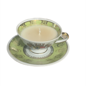 Teelicht – Giftgrün/Weiß – Wappen