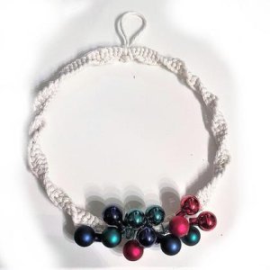 Türkranz- Christbaumkugeln Rot/Blau/Grün