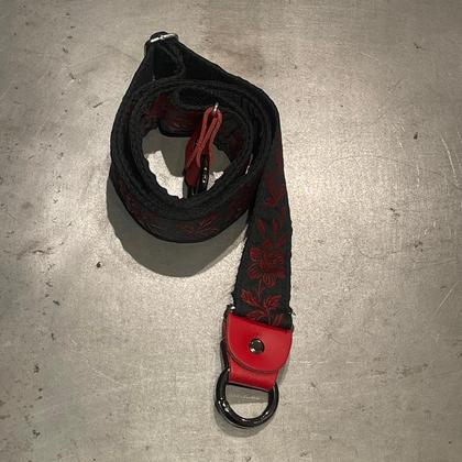 Taschengurt - Blume Rot