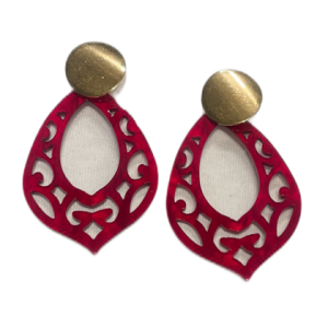 Ohrringe – Relief Rot