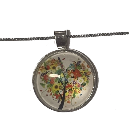 Kette - Herzbaum Frühling