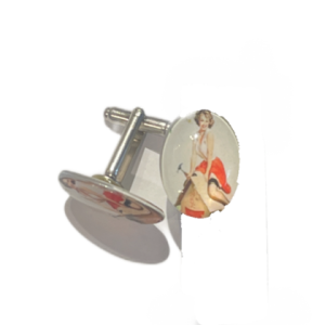 Manschettenknöpfe – Pin-Up Rotes Rock