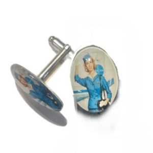 Manschettenknöpfe – Pin-Up Pan Am