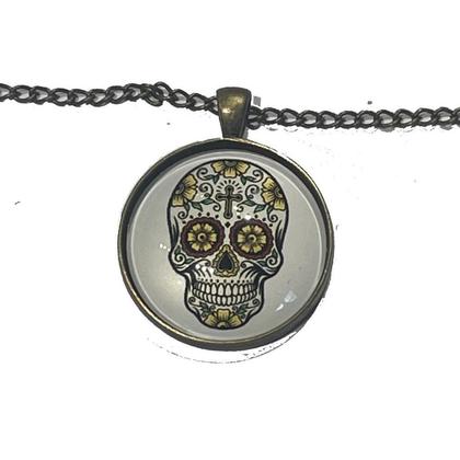 Kette - Sugar Skull - Kreuz