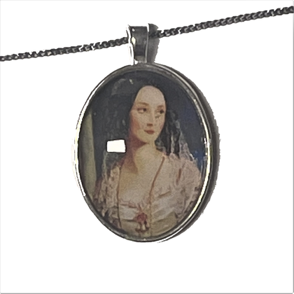 Kette - Portrait mit Perlenkette