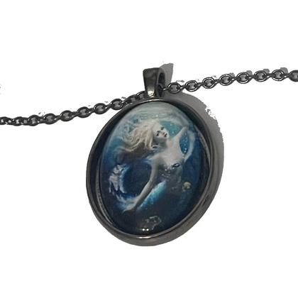 Kette - Nixe - Blond mit Fischen