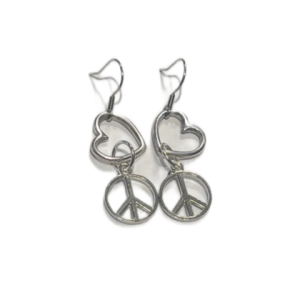 Ohrring Peace and Love