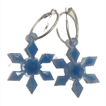 Ohrringe Schneeflocke Diamant