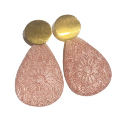 Ohrringe Tropfen Flora Resin - Image 2