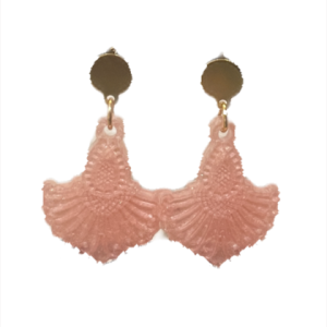 Ohrringe Fächer Resin