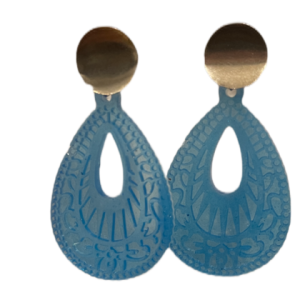 Ohrringe – Ornament Tropfen Resin