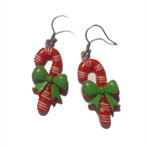 Ohrringe – Zuckerstange Rot