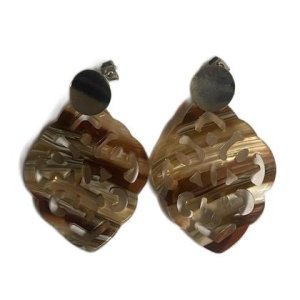 Ohrringe Ornament-Resin – Schildpatt