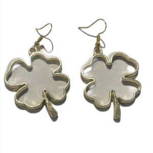 Ohrringe Kleeblatt Groß